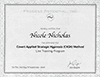 Nikki Nicholas CASH Certificate
