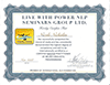 Nikki Nicholas NLP Master Practitioner Certificate